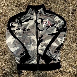 Nike Black and Gray Camo Jacket